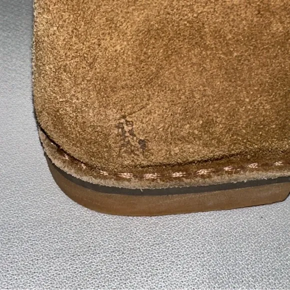 POLO Ralph Lauren Brown Suede Leather Lace-up Stitched Toddler 10 Chukka Booties