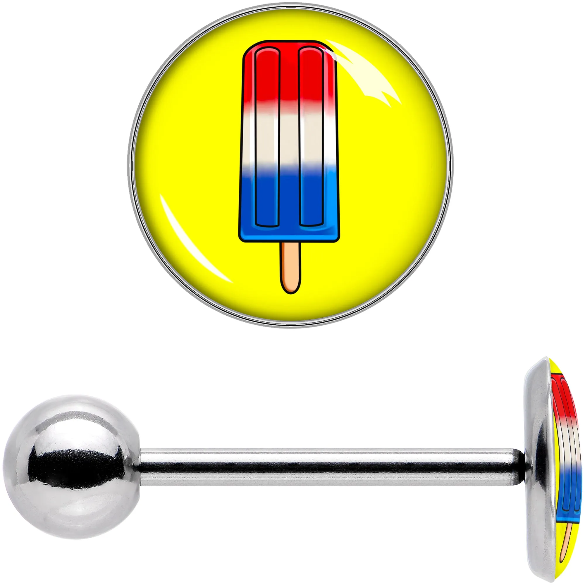 Popsicle Barbell Tongue Ring