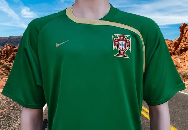 PORTUGAL 2008-2010 TRAINING JERSEY NIKE-FIT SHIRT CAMISETA LARGE # 268567-303