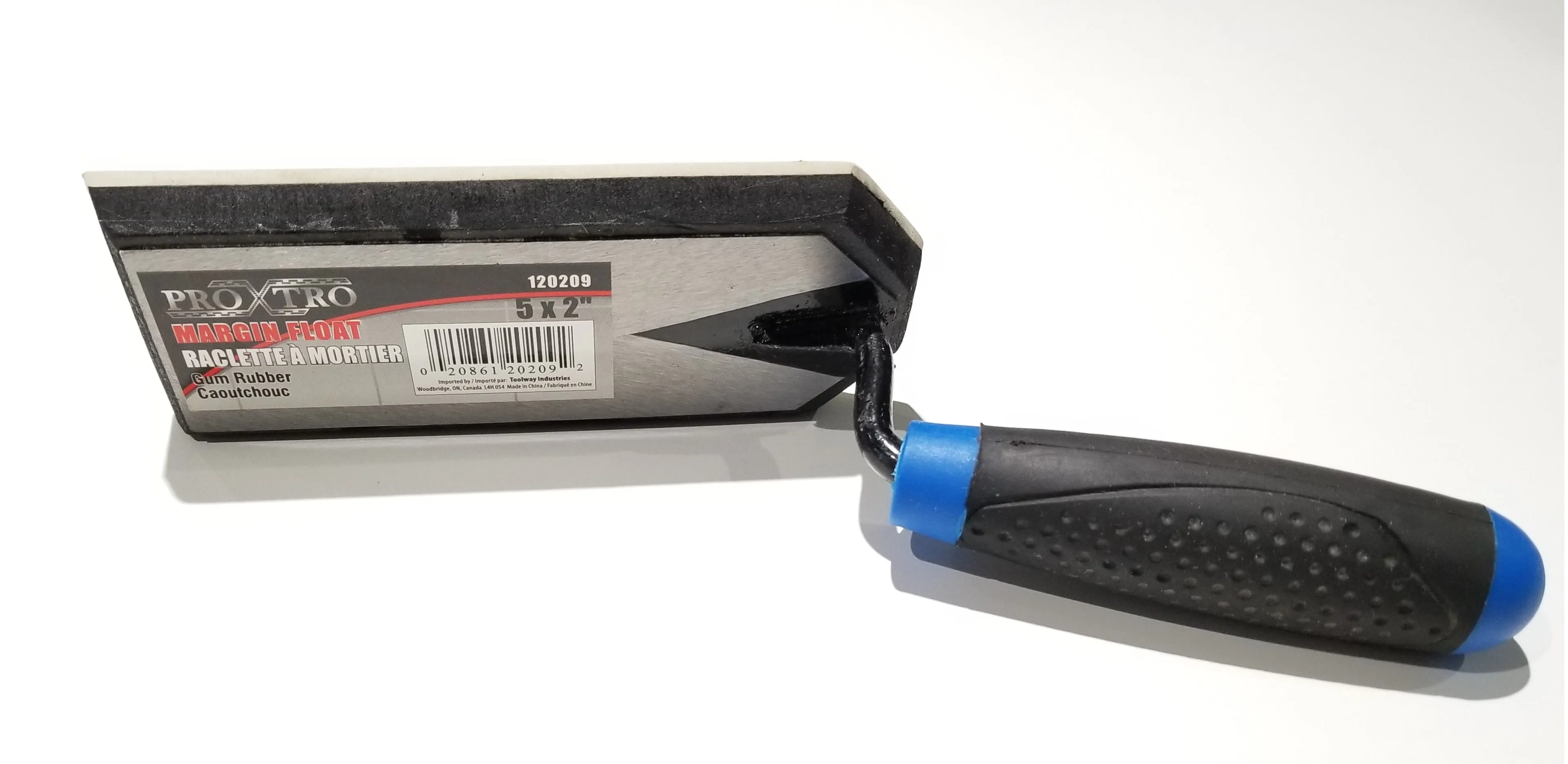 Proxtro 5" x 2" Margin Trowel Float with Gum Black Handle