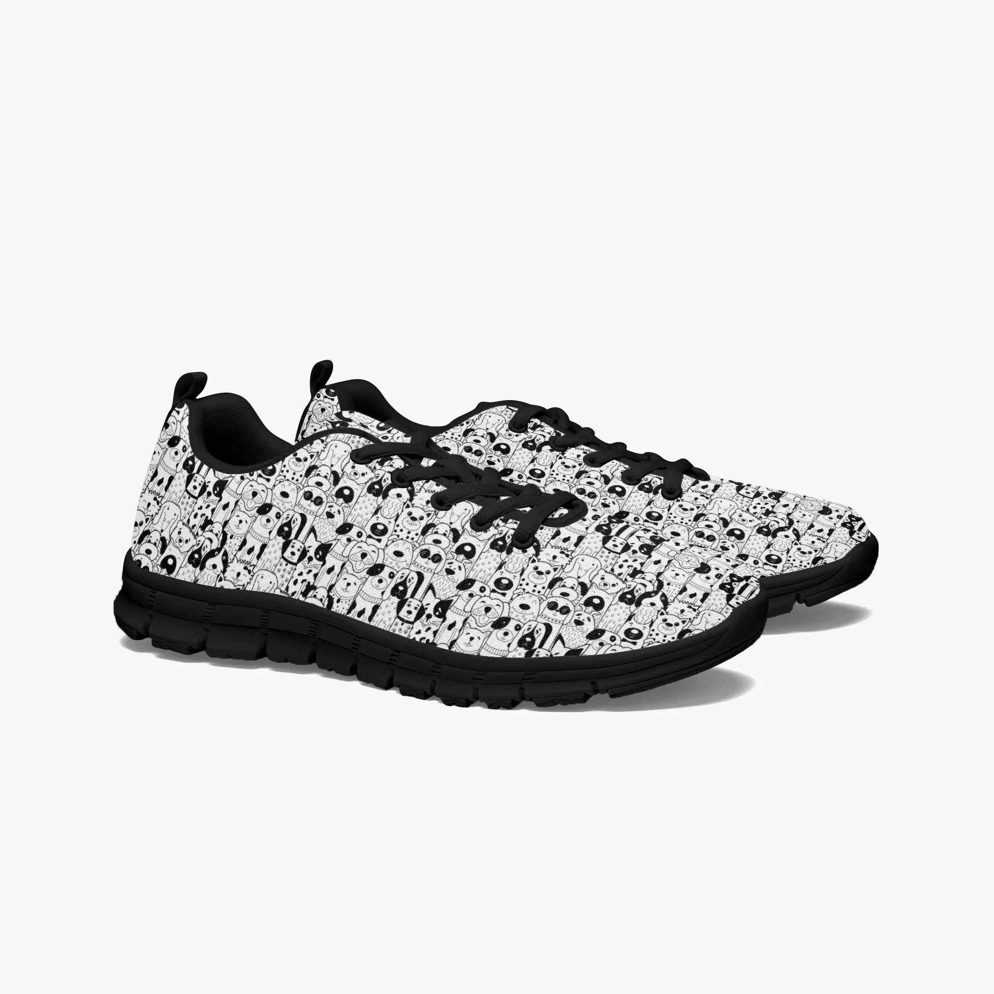 Puppy Dogs Printed Sneakers for Men Women, Running Shoes For Dog Lovers