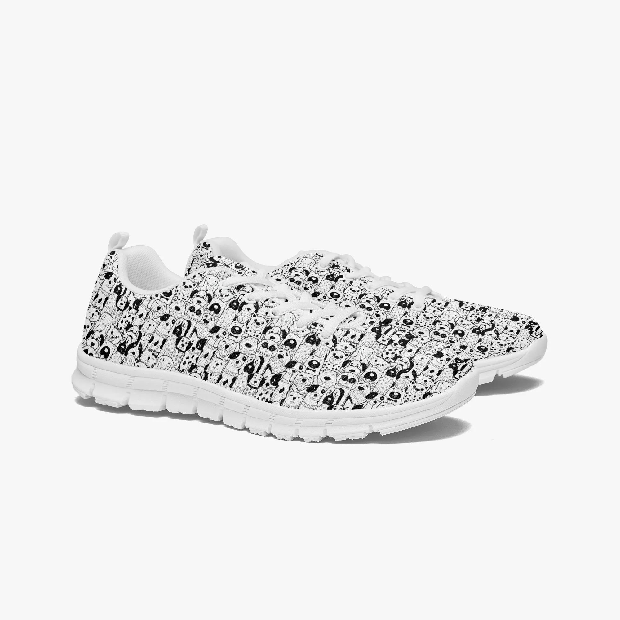 Puppy Dogs Printed Sneakers for Men Women, Running Shoes For Dog Lovers