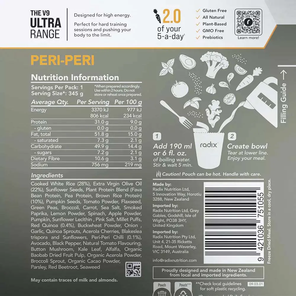 Radix Nutrition Ultra 800 Plant-Based