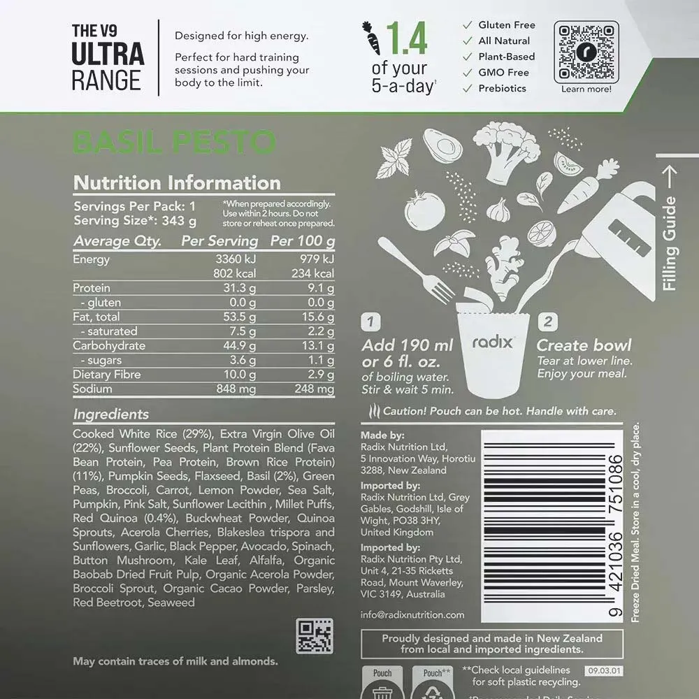 Radix Nutrition Ultra 800 Plant-Based