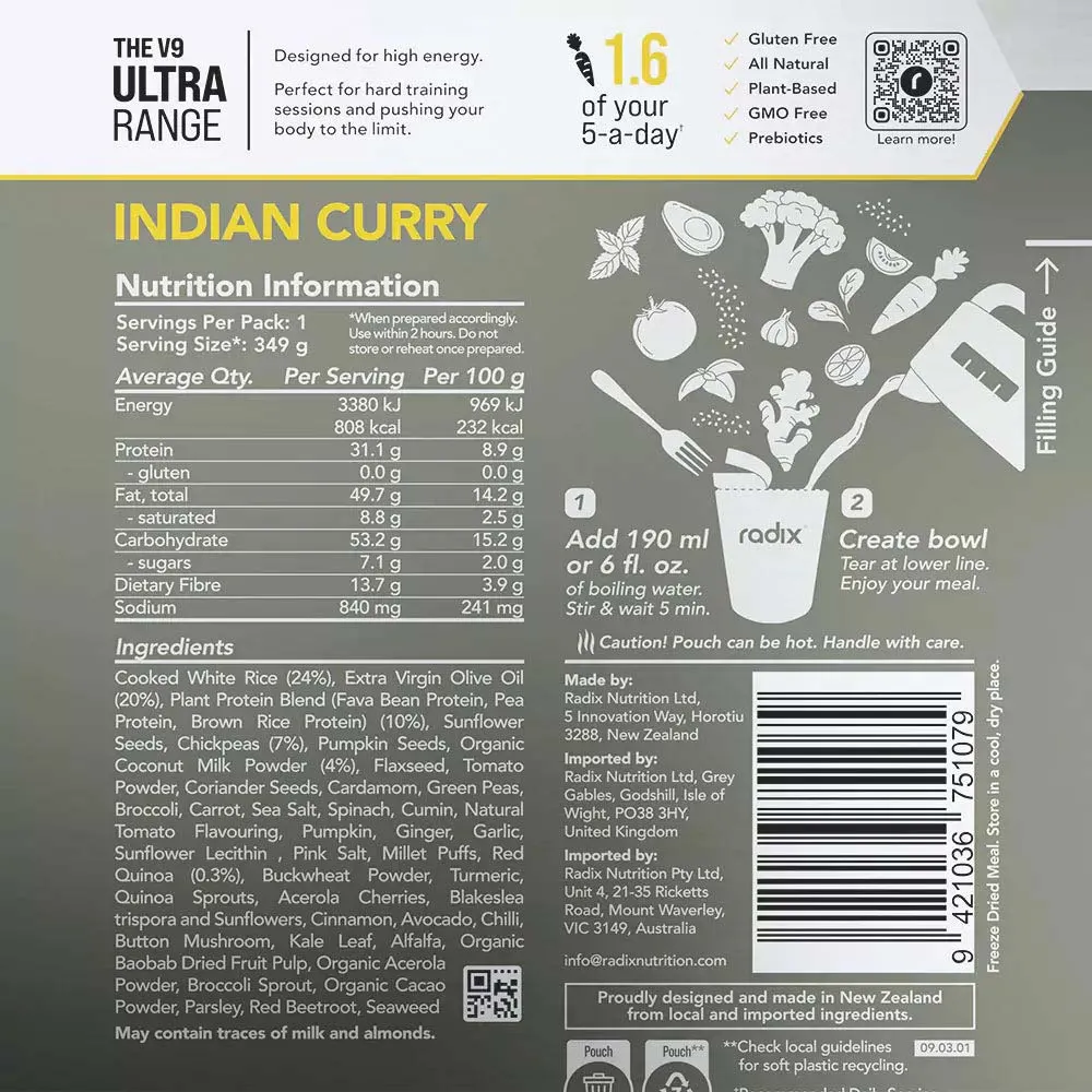 Radix Nutrition Ultra 800 Plant-Based