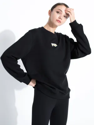 RAINBOW YOGA SWEATSHIRT, BLACK