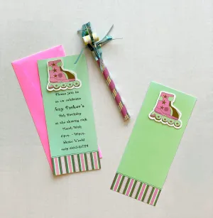 Roller Skate Roller Blade Party Invitations