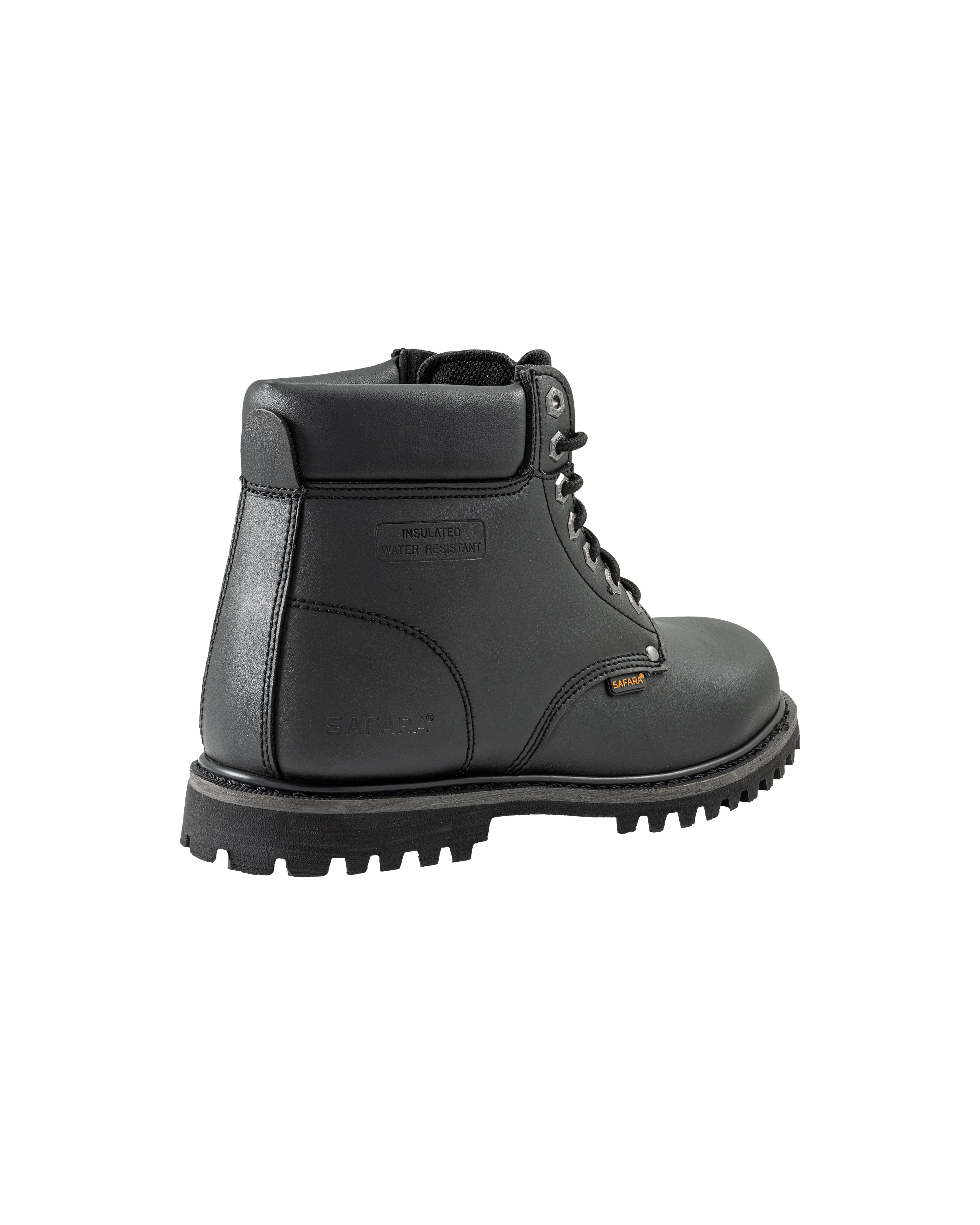 Safara Premium Black Nubuck Steel Toe Water Resistant Work Boots (60200)