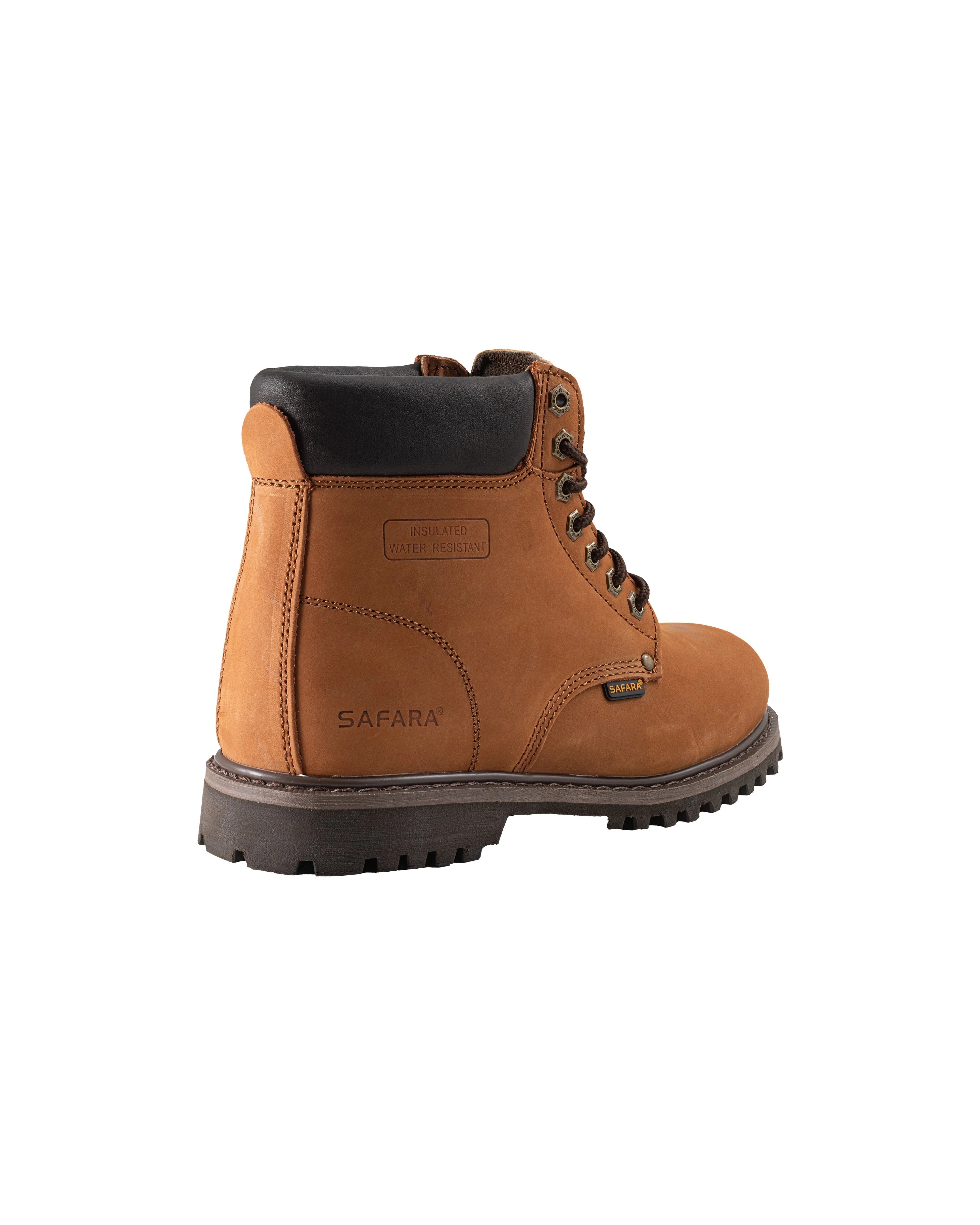 Safara Premium Brown Nubuck Water Resistant Work Boots (61300)