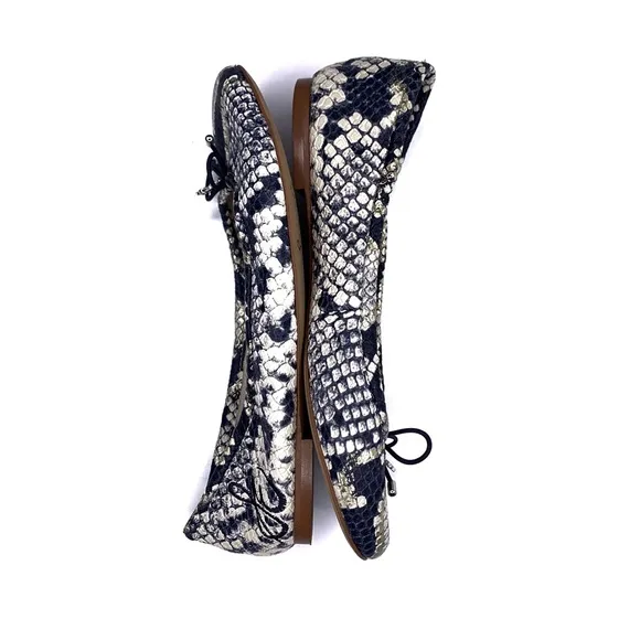 Sam Edelman Felicia Ballet Flat Snake Skin Pattern Size 5