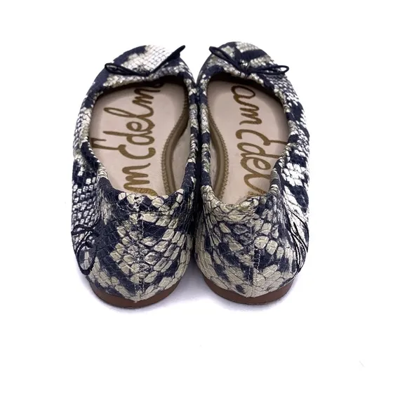 Sam Edelman Felicia Ballet Flat Snake Skin Pattern Size 5