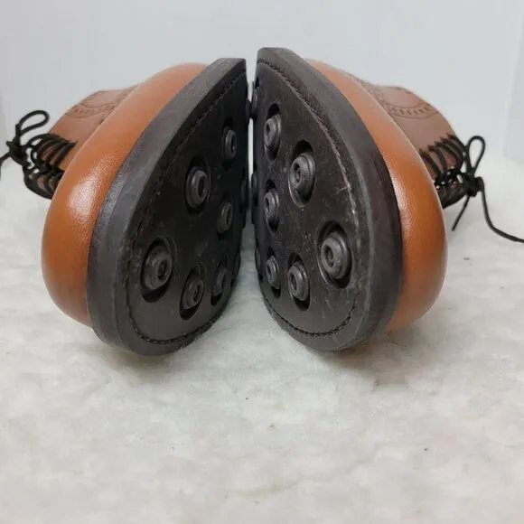 Samuel Windsor Mens Shoes  Size 12 Oxford  Wingtips Brown Leather Rubber Sole