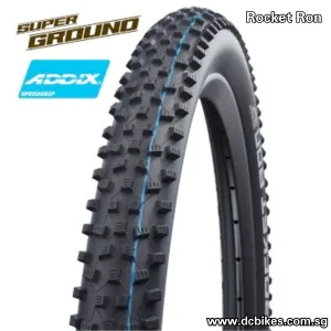 Schwalbe 27.5 X 2.8 Rocket Ron Super Ground MTB Tubeless Folding Tyre (1 Tire) 