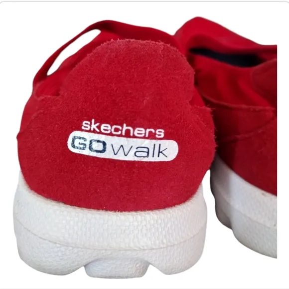 Skechers Go Walk Legacy 13522 Leather Upper Mary Jane Slip On Shoes 9 M