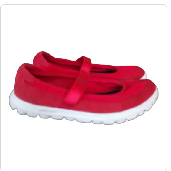 Skechers Go Walk Legacy 13522 Leather Upper Mary Jane Slip On Shoes 9 M