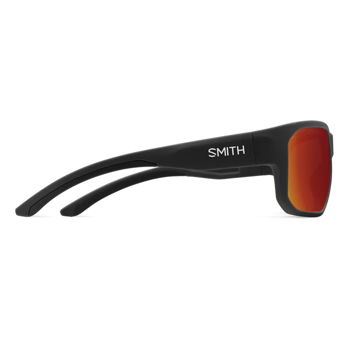 Smith Arvo Sunglass Matte Black   ChromaPop Polarized Red Mirror Lens