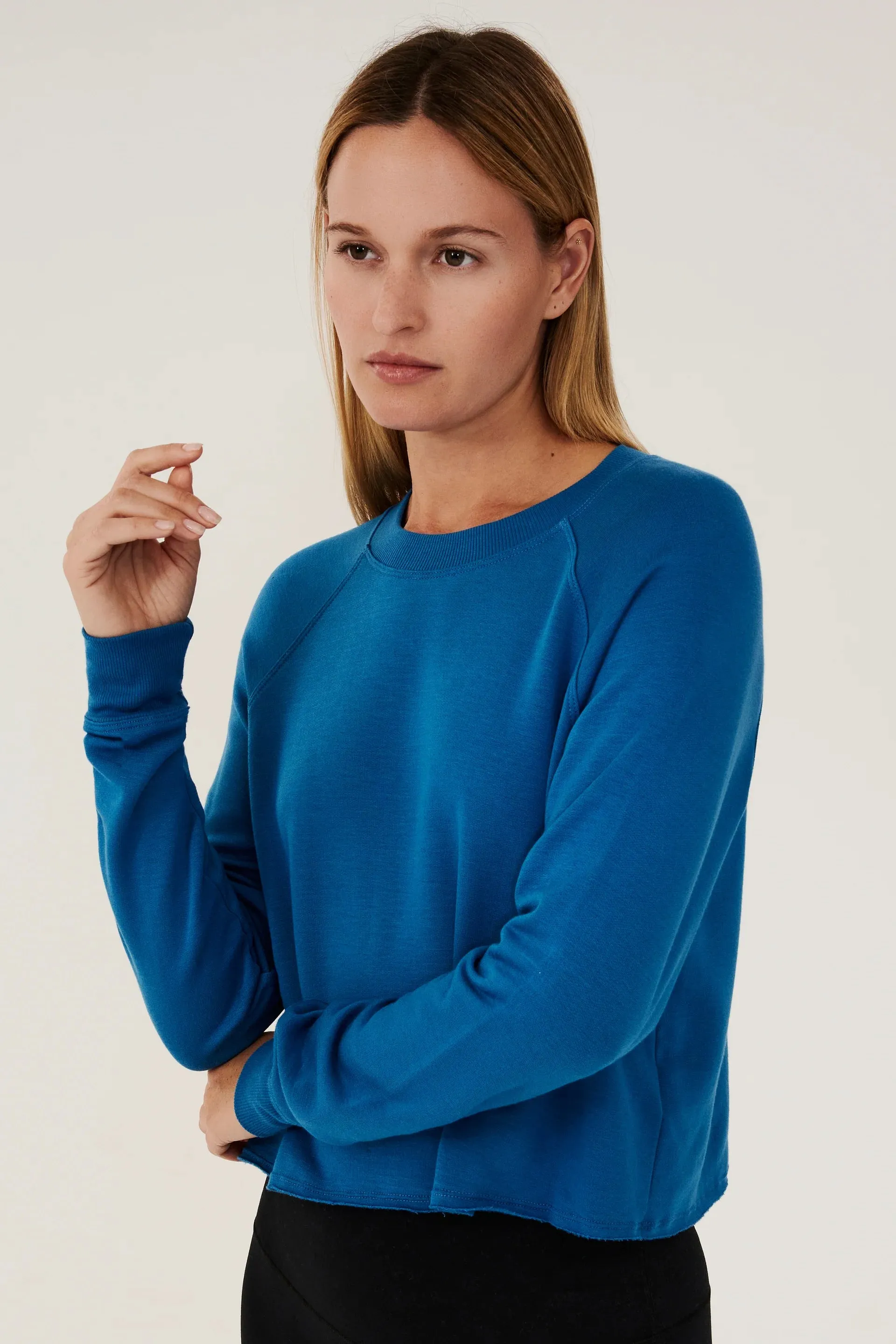 Splits59 Warm Up Crop Fleece Sweatshirt