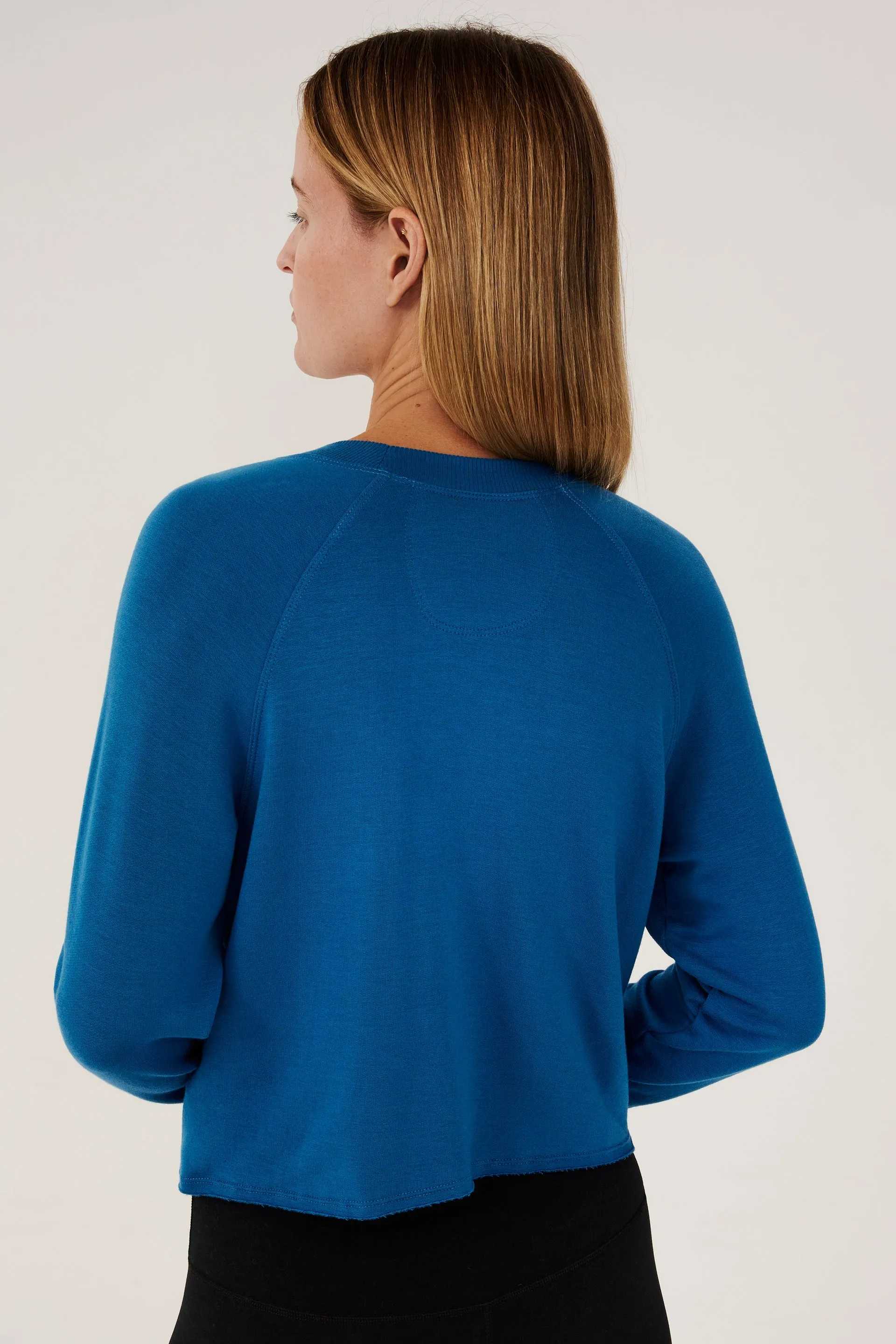 Splits59 Warm Up Crop Fleece Sweatshirt