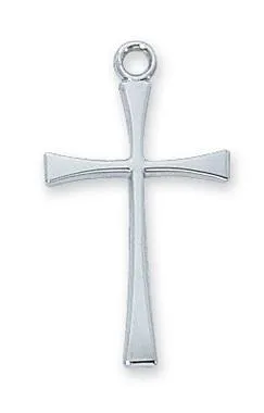 Sterling Silver Cross 1" with chain