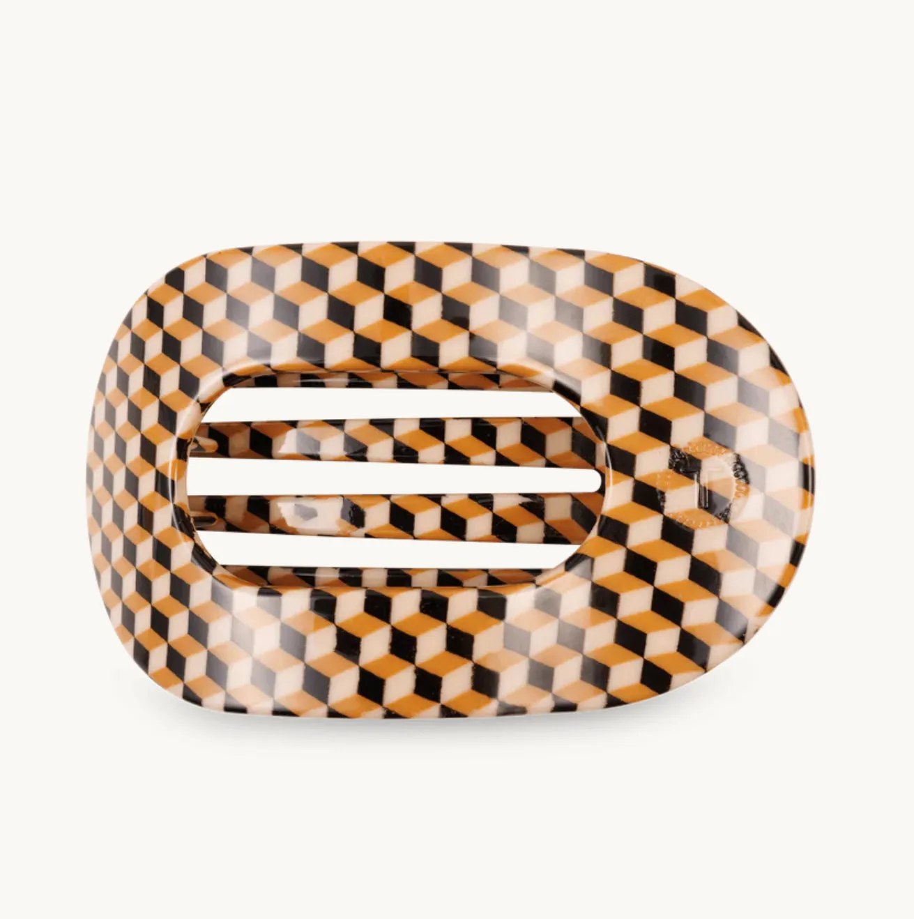 Teleties Flat Round Hair Clip Small