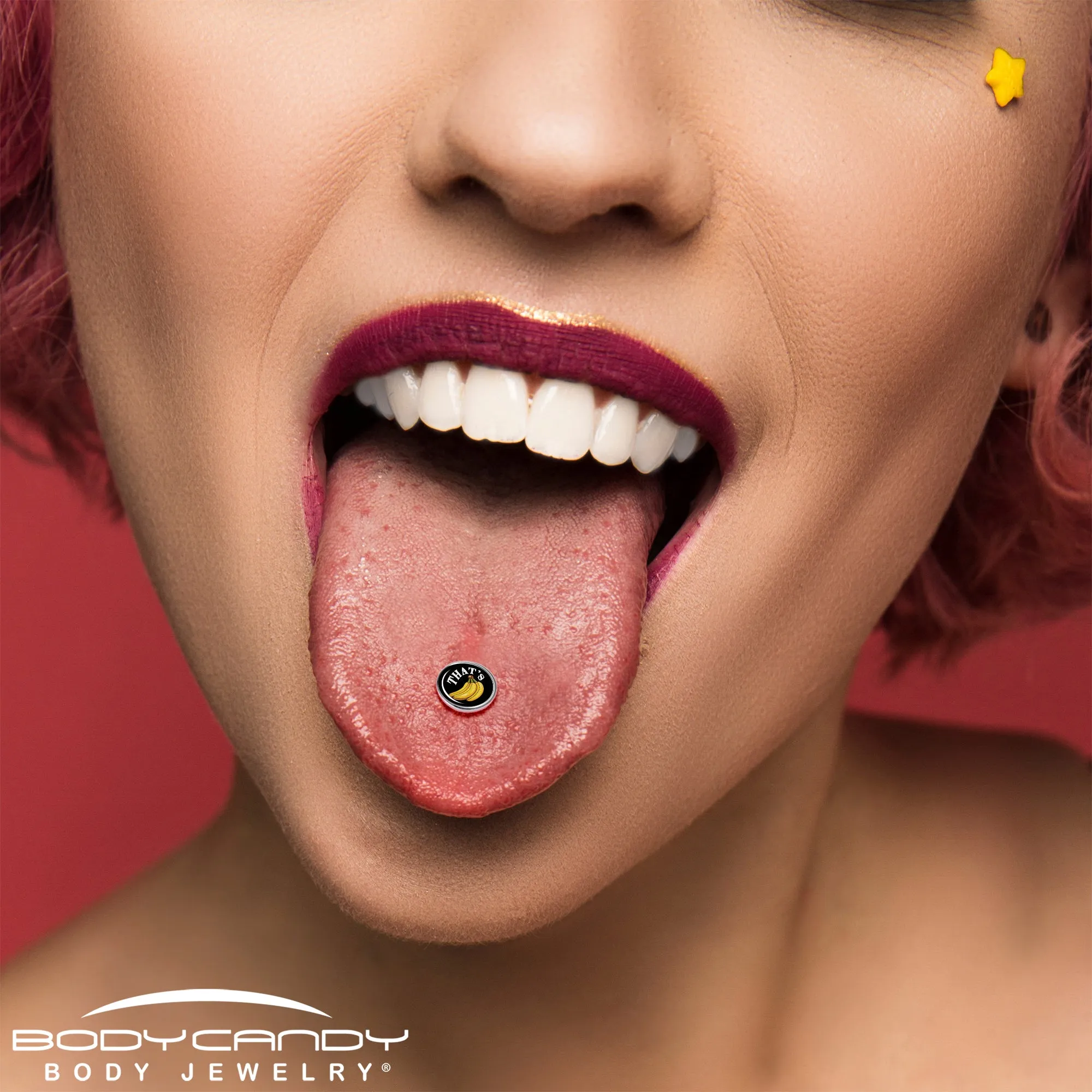 That is Bananas Barbell Tongue Ring