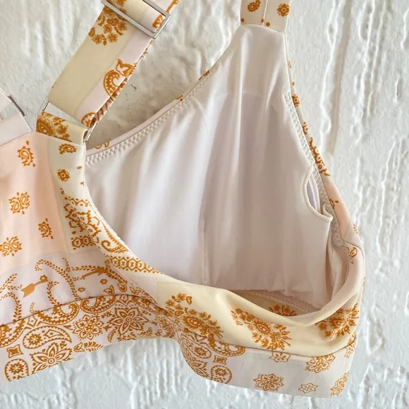 The Upside by Anthropologie Carmen Bandana Yoga Sports Bra Top Size Large