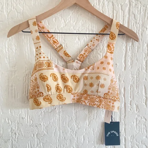 The Upside by Anthropologie Carmen Bandana Yoga Sports Bra Top Size Large