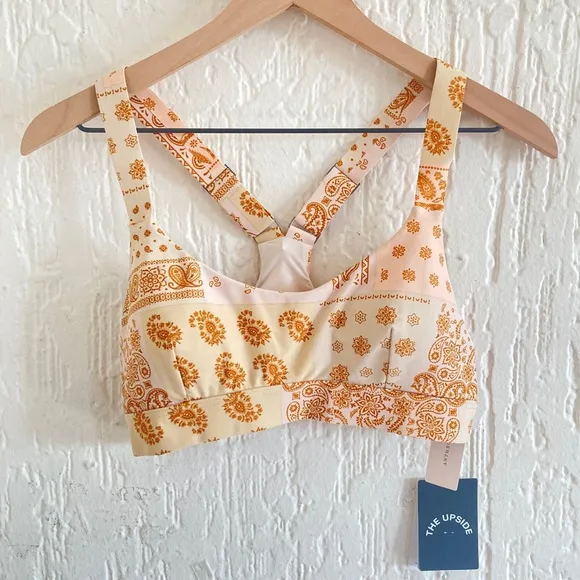 The Upside by Anthropologie Carmen Bandana Yoga Sports Bra Top Size Large
