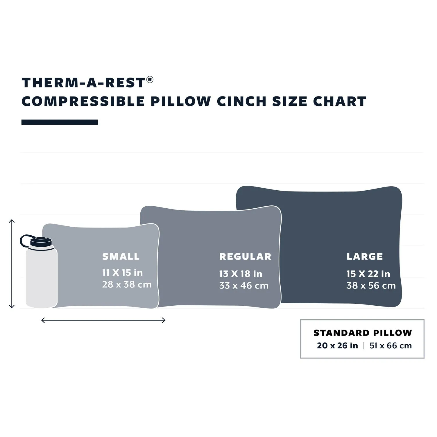 THERMAREST COMPRESSIBLE PILLOW CINCH - STARGAZER BLUE