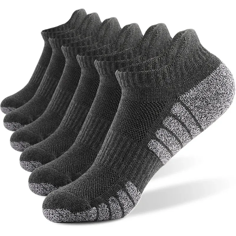 Thickened Towel Bottom Running Socks - 3 Pairs