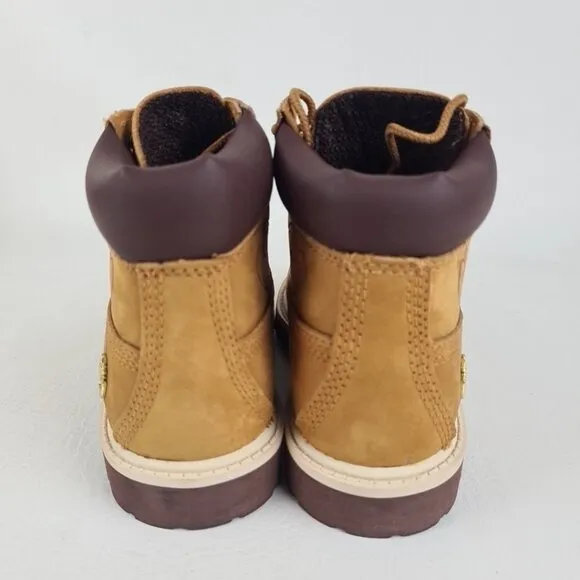 Timberland 6 In Classic Tatto 20829 Wheat Little Kids Leather Outdoors SZ 12