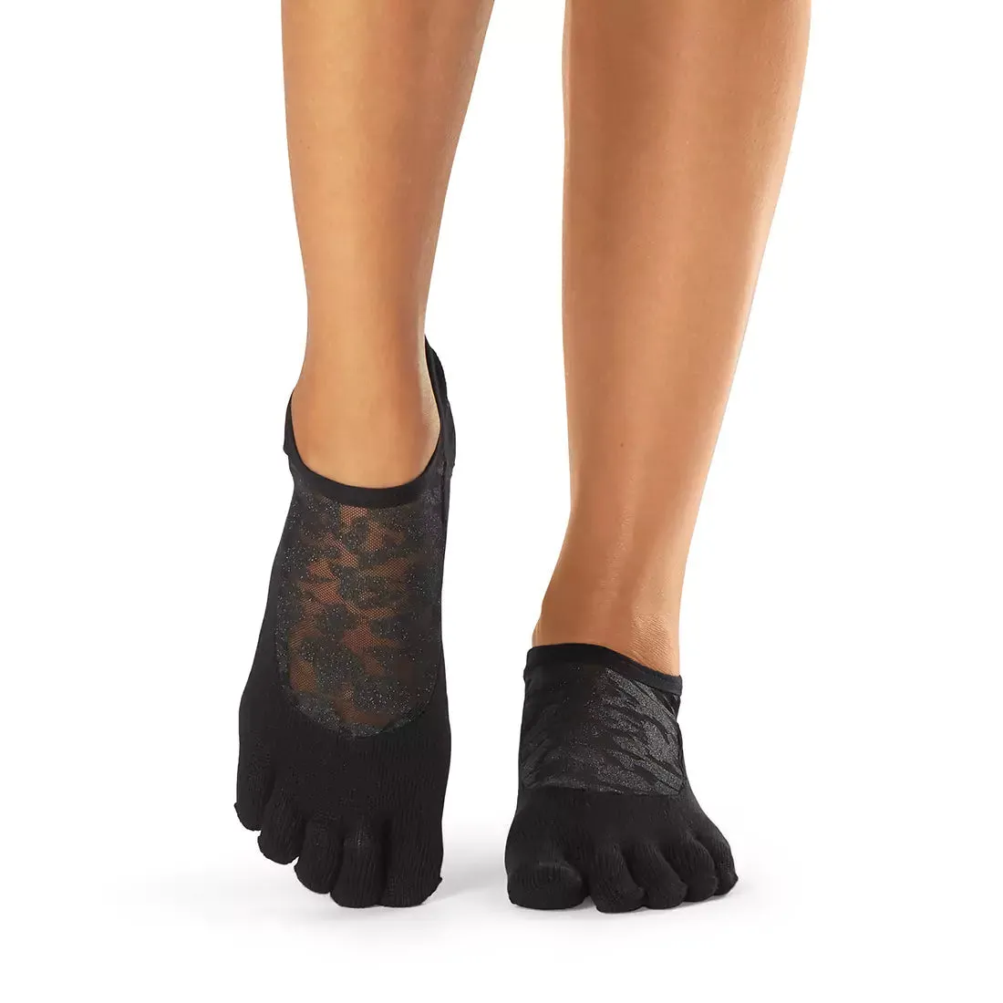 TOESOX Grip Full Toe Luna - Black Shine