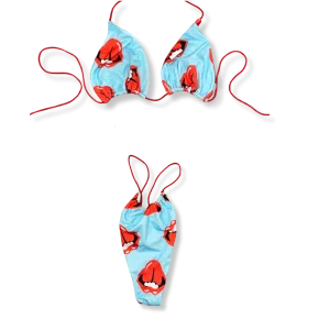 Tongue Out String Bikini