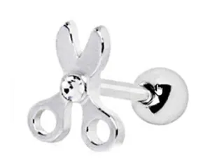 Tongue Rings Scissor Body Accentz 5/8'' bar surgical steel stainless