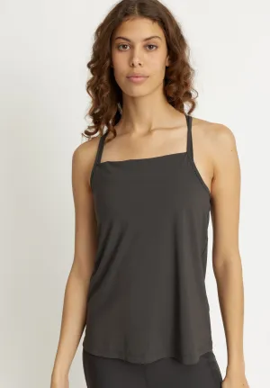 Top Crossed Back Ann - almost black