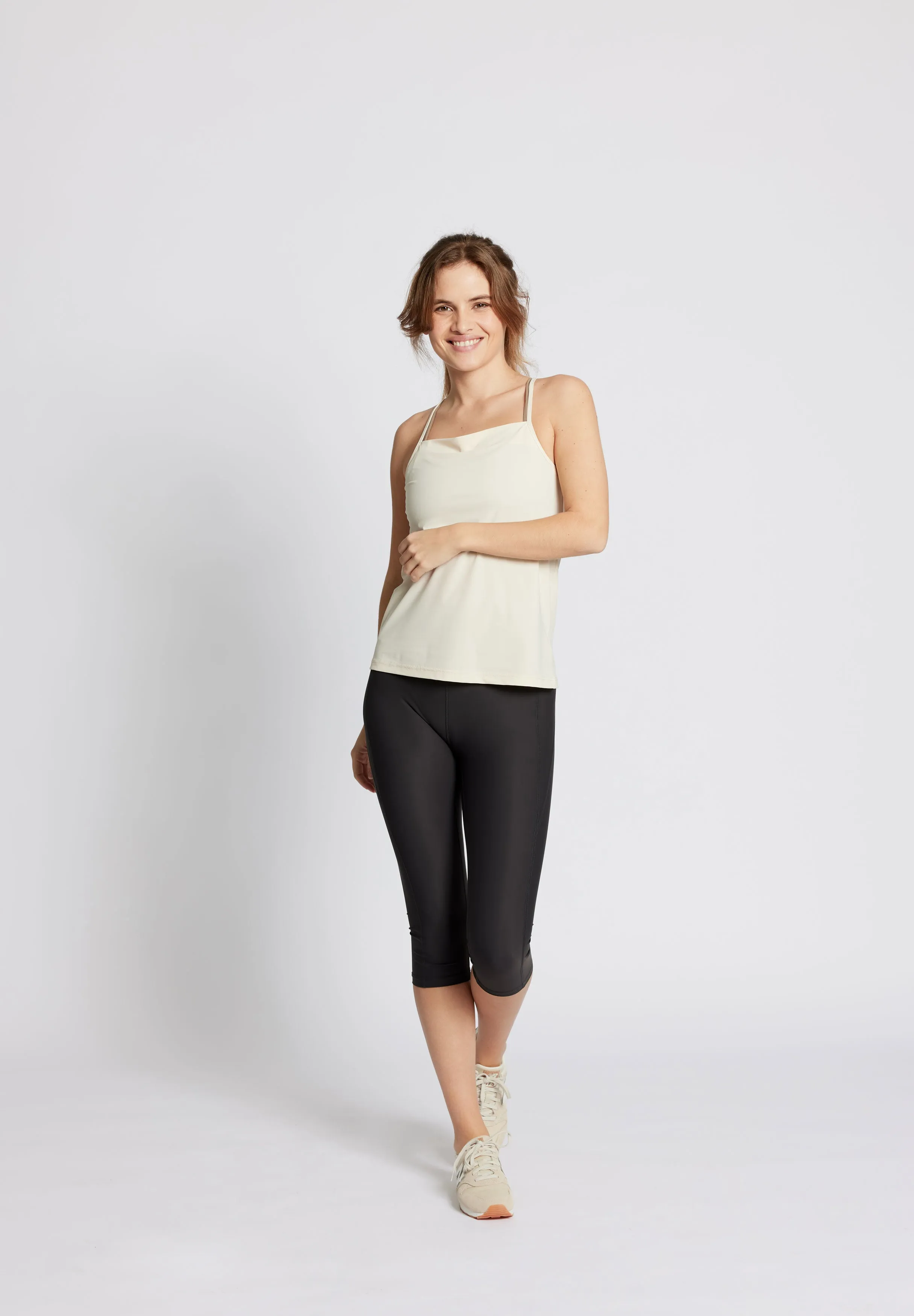 Top Crossed Back Ann - sand