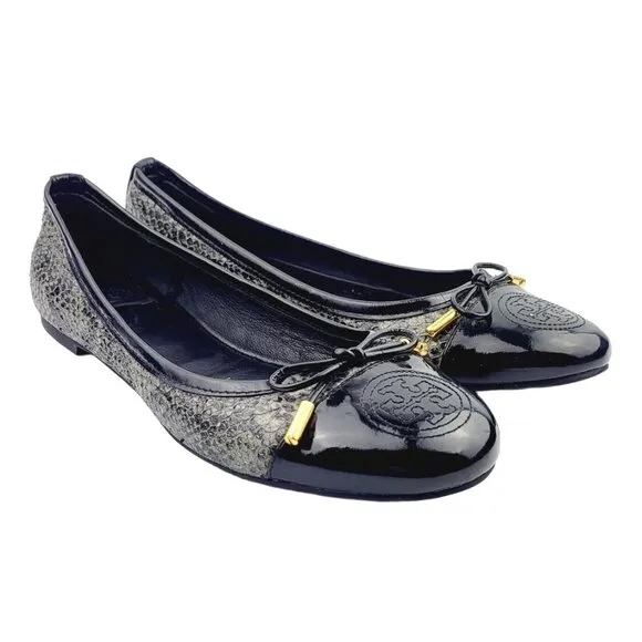 Tory Burch‎ Black Verbena - Size 8.5
