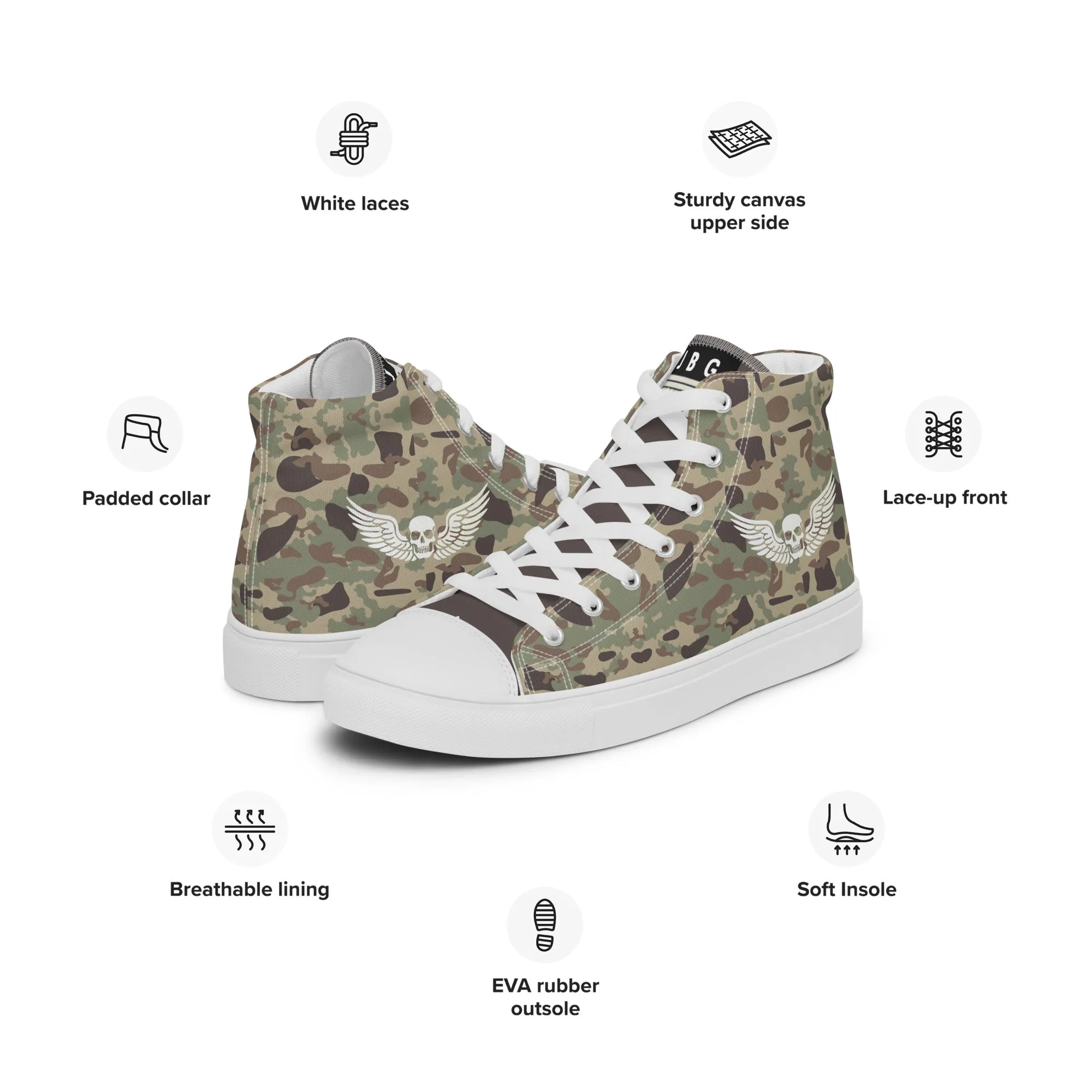 Troopers - Men’s high top canvas shoes