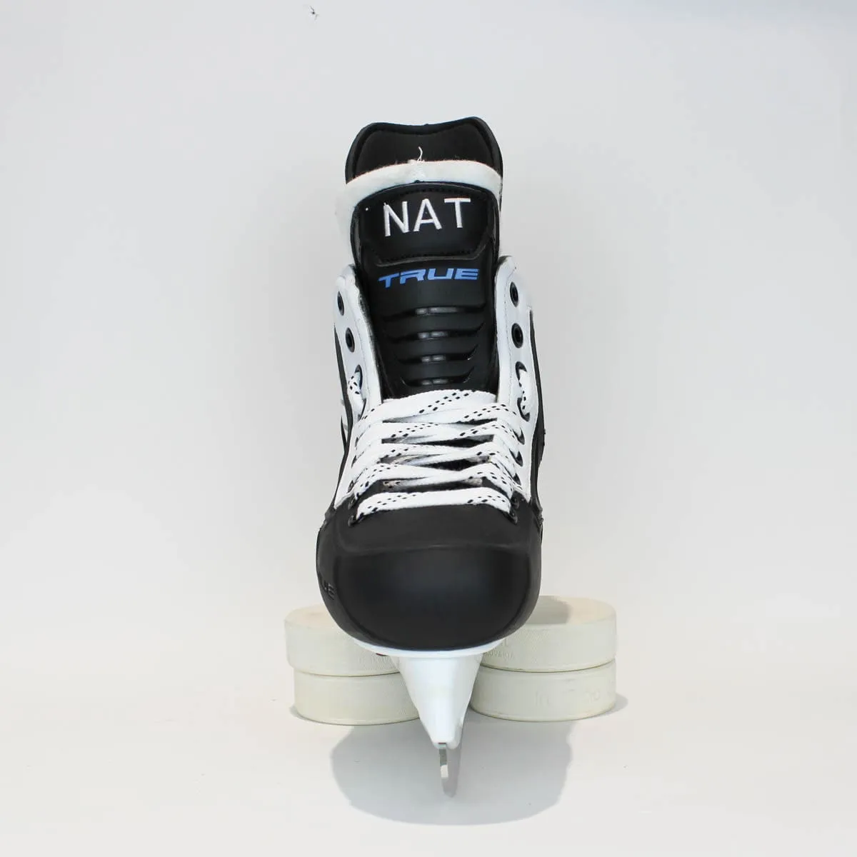 TRUE Player Junior Hockey Skates - Pro Stock - VH Holder - White Side - "NAT" - Size 5