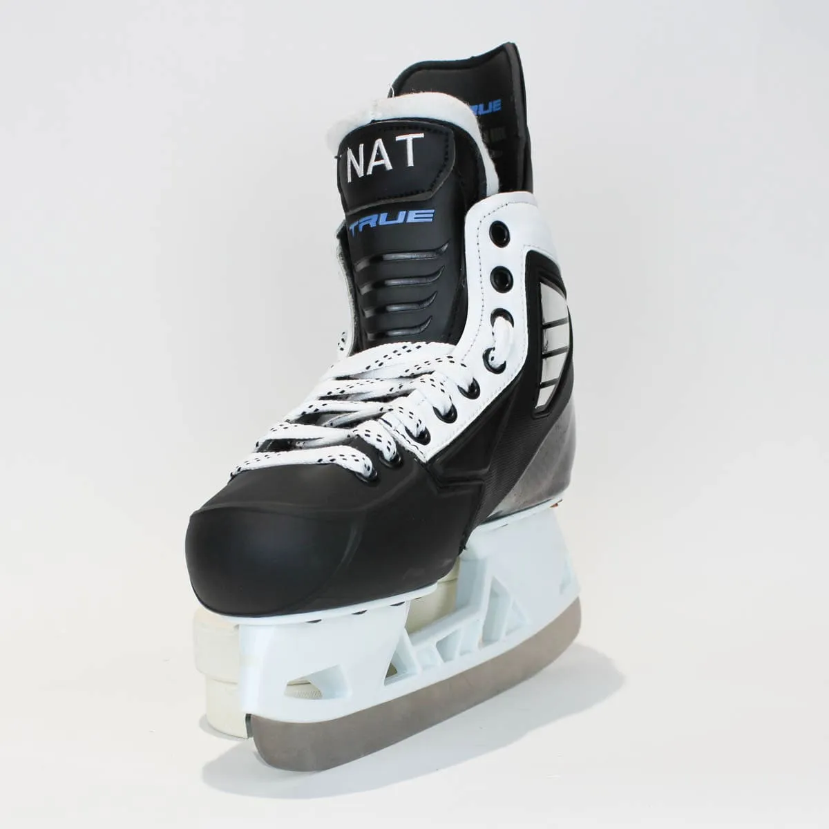 TRUE Player Junior Hockey Skates - Pro Stock - VH Holder - White Side - "NAT" - Size 5