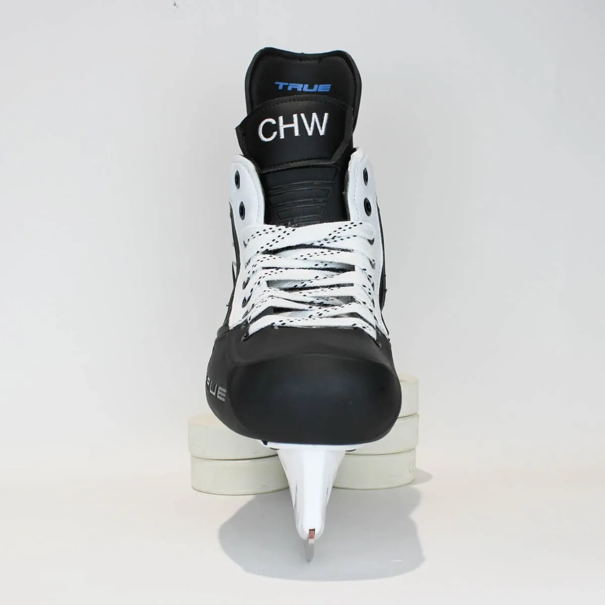 TRUE Player Senior Hockey Skates - Pro Stock - Shift Holder - White Side - "CHW" - Size 7