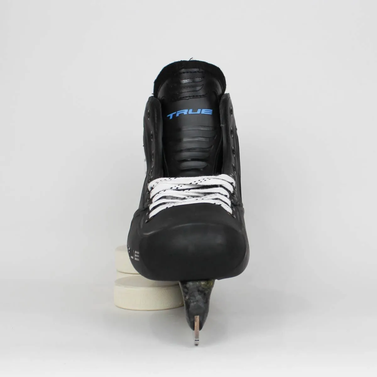 TRUE Senior One Piece Goalie Skates - Pro Stock - Black/Blue Liner - Size 11