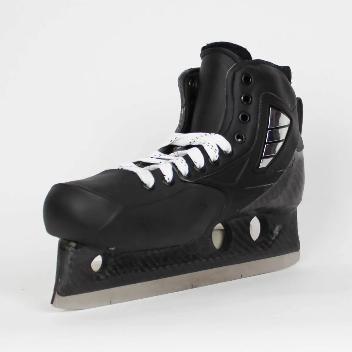 TRUE Senior One Piece Goalie Skates - Pro Stock - Metatarsal Guard Tongue - Size 10
