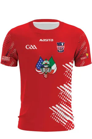 USGAA County Red Training Jersey Regular Fit Adult