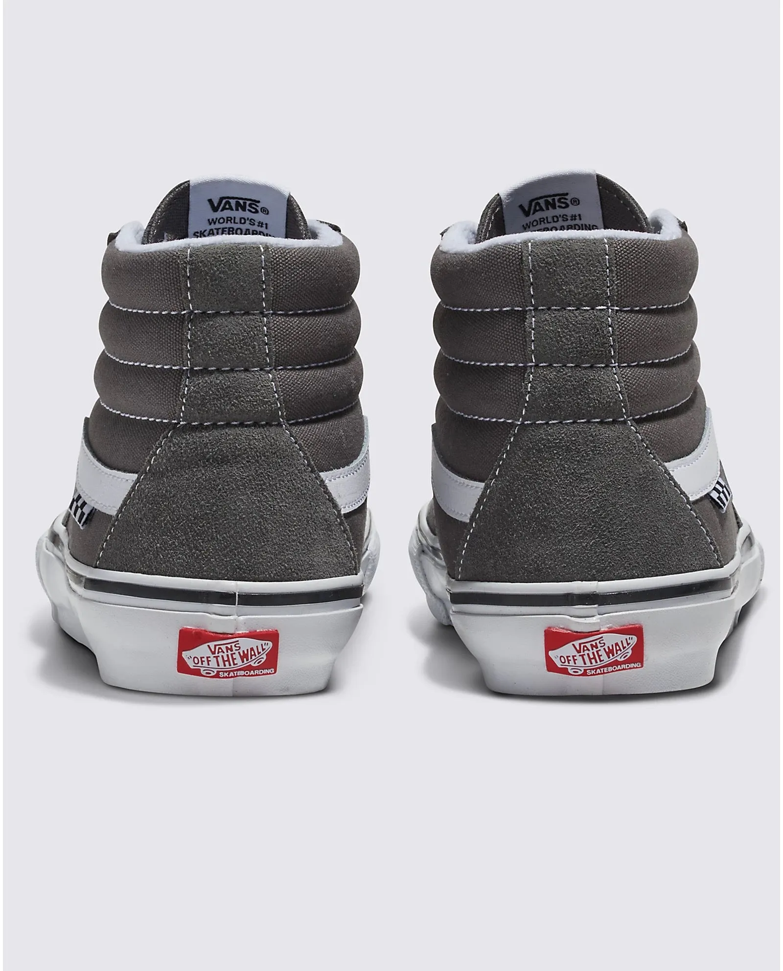 Vans Skate Sk8-Hi Shoe Pewter Grey / White