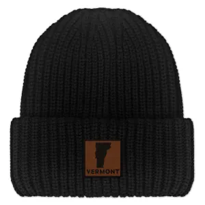 Vermont Leather Patch Chunky Knit