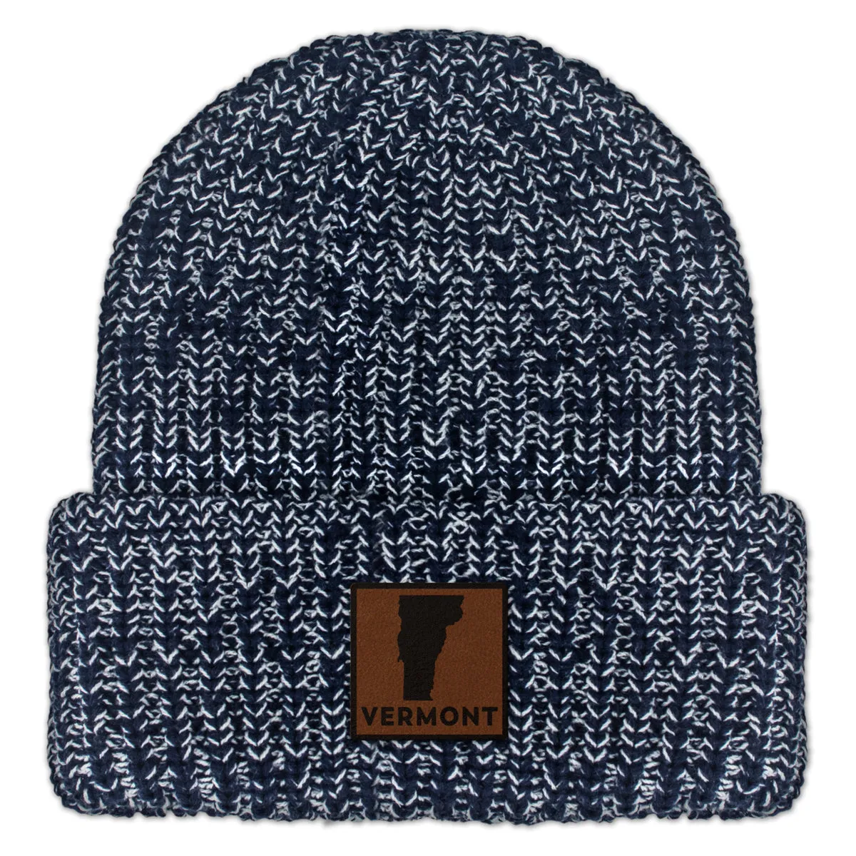 Vermont Leather Patch Chunky Knit