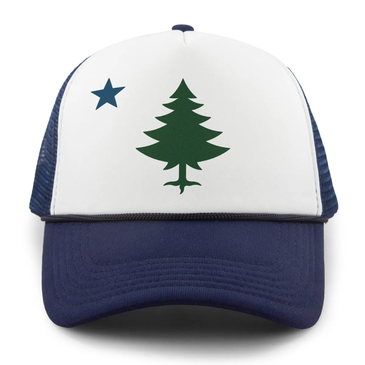 Vintage Maine Flag Foam Trucker Hat