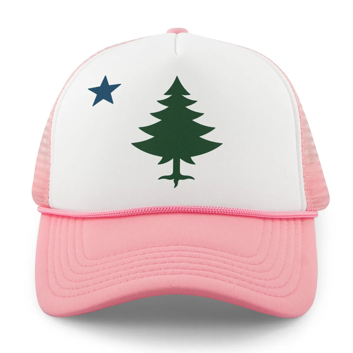 Vintage Maine Flag Foam Trucker Hat