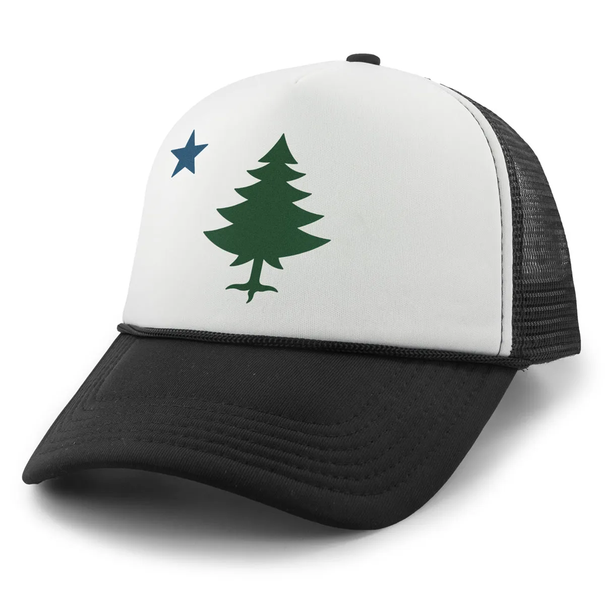 Vintage Maine Flag Foam Trucker Hat